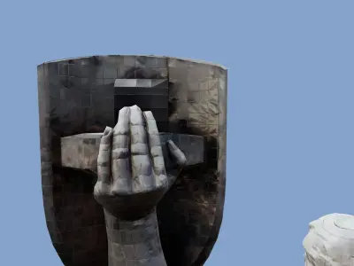 3D - The Motherland Monument - Kyiv Ukraine - usdz gltf obj 3D model