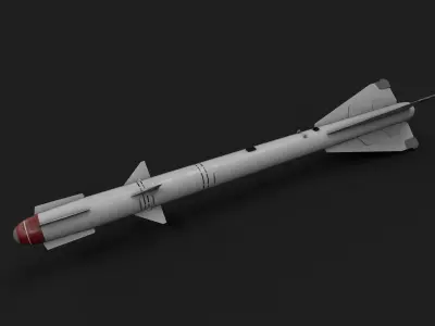 aa8 r60 air to air missile Low-poly 3D model
