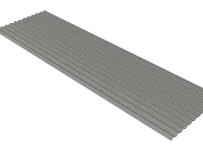 Standard facade panels 3D model
