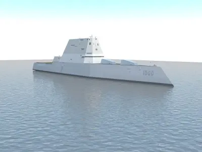 Zumwalt DDG-1000 3D model