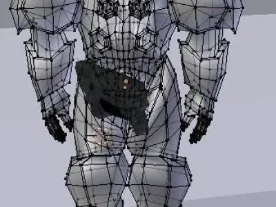 Marine Starcraft Low-poly 3D model