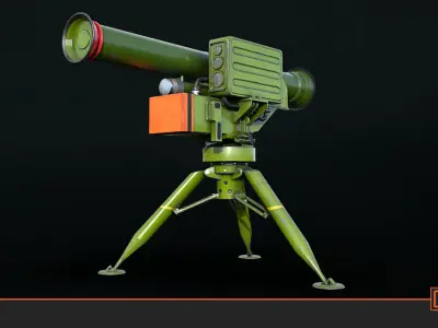 Baktar-Shikan Low-poly 3D model