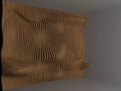 Parametric wall 3D model