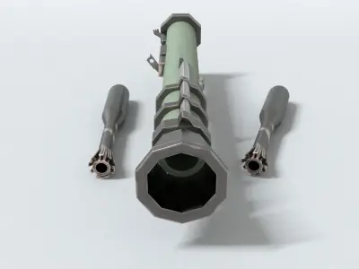 laos Anti-Tank Weapon Low-poly 3D model