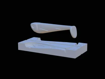 Am bait fish 13cm hof form predator fishing Free 3D print model