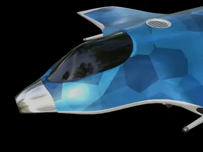 Sci-Fi Military Spaceship - Drifter G155 3D print model