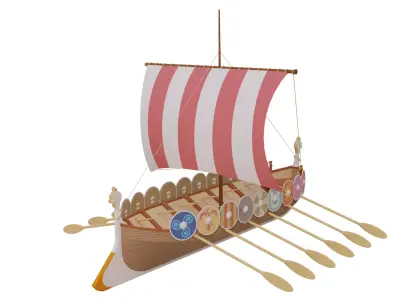 Viking ship 3D model