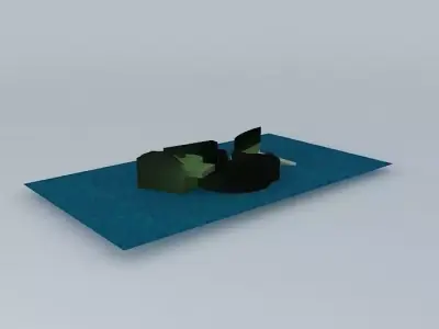 map x boat in water Free 3D model