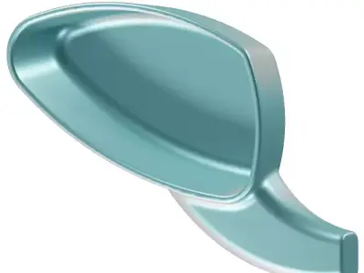 Car Mirror Cover Toy 3D model