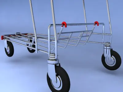 Shopping cart 3D Model 3D model