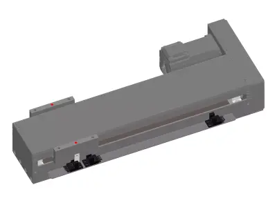 Single Axis Robot - Linear Actuator Size 3D model