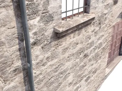 3D Scanned Italian Facade 004 3D model