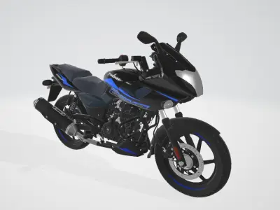  Pulsar  Motorcycle Motorbike Low-poly 3D model