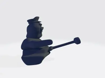 War Walrus Free low-poly 3D model