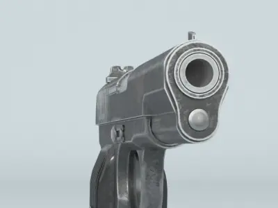 AAA Low-Poly Tokarev Pistol TT 1933 Low-poly 3D model