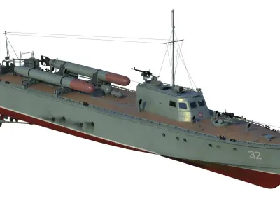 D3 soviet motor torpedo boat 3D model