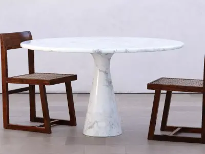 M1 Dining Table by Angelo Mangiarotti Free 3D model