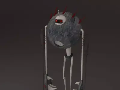 robot hay hay  ready Low-poly 3D model