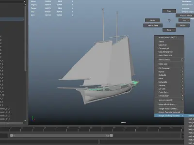 Boat - RBD ready asset Low-poly 3D model