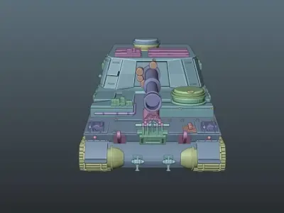 Army tank  3D model