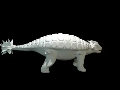 Low-Poly Ankylosaurus dinosaur Free low-poly 3D model