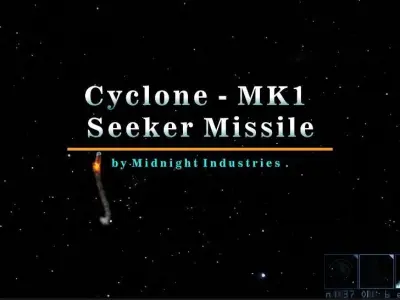 Cyclone Mk1 Seeker Missile Pack animation and 3d printing Low-poly 3D model