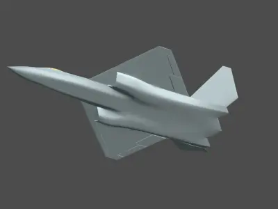 yf-23 3D print model