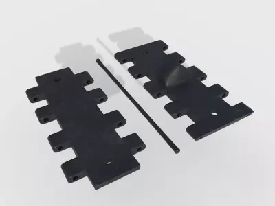 tank track T-34 3D model