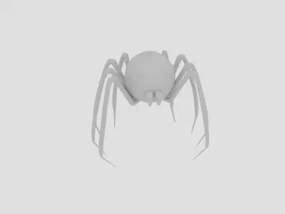 Sphere Spider Low-poly 3D model