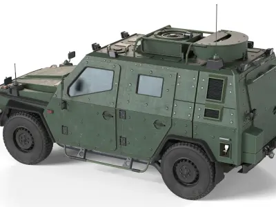LAPV Enok Light Armored Patrol Vehicle Low-poly 3D model
