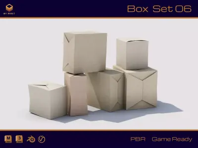 Box Set 06 Low-poly 3D model