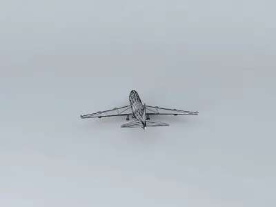Plane in Viracopos 3D model