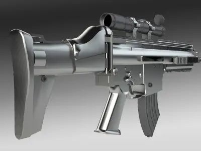 MSBS weapon model Low-poly 3D model