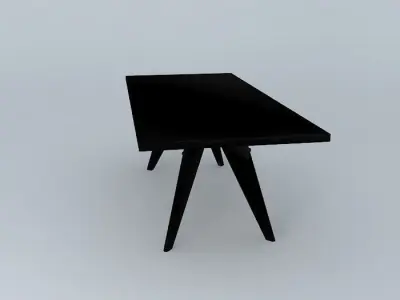 Small EM Table Jean Prouvé 1950 Free 3D model