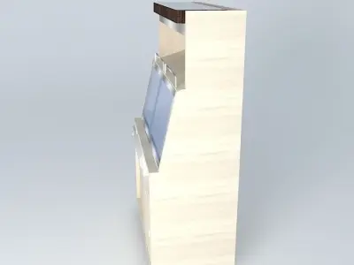 Kit108 Desk wall by Alex Marques Free 3D model