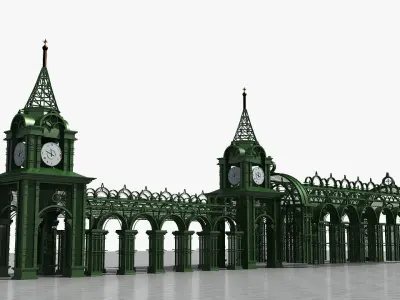 Old Style Corridor 3D model