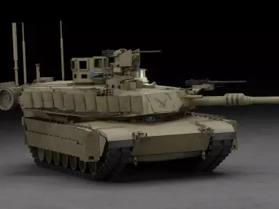 Tank M1A2 SEP 2 Abrams 3D Model 3D model
