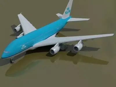 KLM Airbus Netherlands 3D model