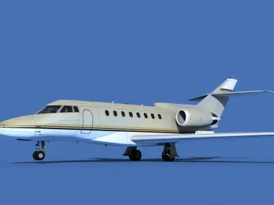 Hawker Siddley 1000 V03 3D model