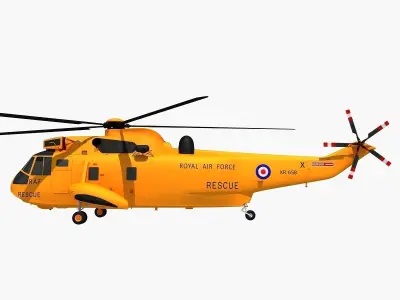Westland Sea King Helicopter 3D model