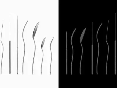 Generic Cutlery 12 Pieces COLLECTION 3D model