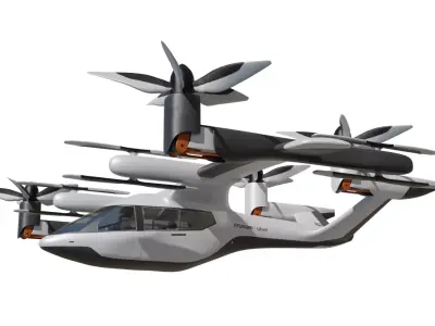 Drone Hyundai Uber 3D model