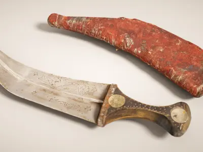 13 Knife - Collection Low-poly 3D model