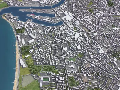 Aberdeen Low-poly 3D model