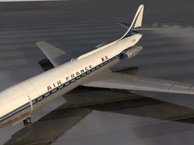 Sud Aviation SE-210 Caravelle III 3D model