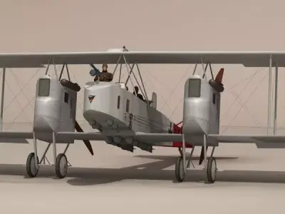 Gotha G IV Bomber 3D model