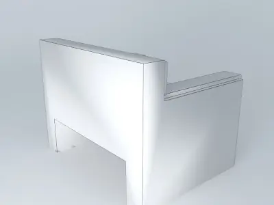 Simple office sofa 3D model