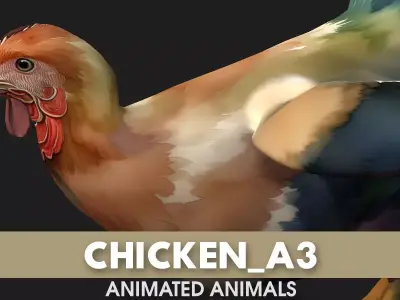 Chicken A3 3D model