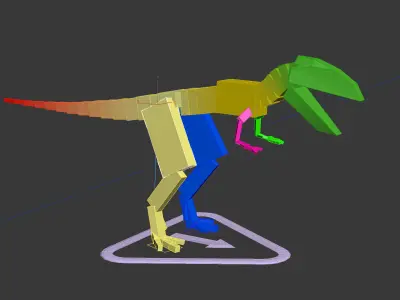 Tyrannosaurus rex -maya 3D model