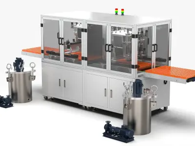 Automatic Double Station Pouring Machine 3D model